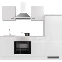 Flex-Well Küchenzeile Wito 220 cm Weiß