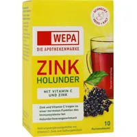 Wepa Zink Holunder+Vit.C+Zink Pulver 10x10 g