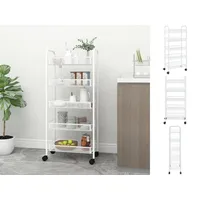 VidaXL Küchenwagen 5 Etagen 46x26x105 cm Eisen