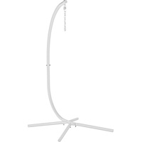 Beliani Hängesessel Weiß, Kunststoff, 98x197x120 cm, Gartenmöbel, Hängesessel