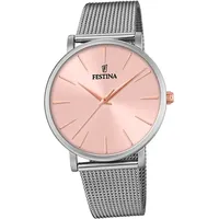 Festina Edelstahl Damen Uhr F20475/2 Armbanduhr silber Ladies Classic