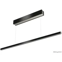 Naber | Slim LED Pendelleuchte schwarz L 1500 22