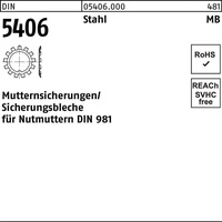 Reyher DIN 540 Sicherungsbleche für Nutmuttern Stahl MB 5