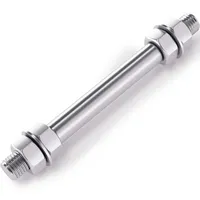 Wiltec Standard Steckachse 150 x 20 mm für Schubkarre,