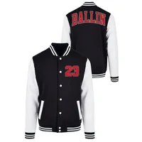 Mister Tee Ballin 23 College Jacke Black / White