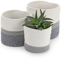COM-FOUR com-four® 3-teiliges Korb-Set - Deko-Korb aus Stoff mit