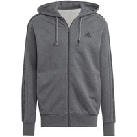 Adidas Essentials French Terry 3-Streifen Weste dark grey heather/black