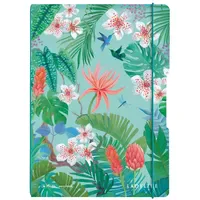 Herlitz Notizheft Ladylike Jungle A4 kariert/liniert Grün/Mehrfarbig