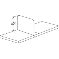 Kerkmann Fachteiler verschiebbar für Büro-Regal Progress 2000 Tiefe 30cm