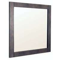 Clever-Moebel Wandspiegel Massivholzrahmen Spiegel Holzspiegel Kiefernholz grau