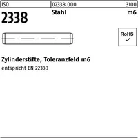 Industrial Quality Supplies ISO 2338 Zylinderstifte 9S20K 25 m6