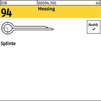 Industrial Quality Supplies DIN 94/ISO 1234 Splinte Messing 4