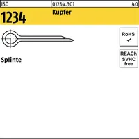 Industrial Quality Supplies ISO 1234 Splinte Kupfer 2 x
