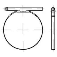 Industrial Quality Supplies DIN 3017 Schlauchschellen, mit Schneckenantrieb St.