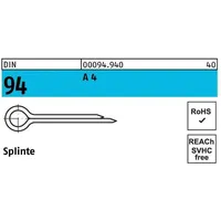 Industrial Quality Supplies DIN 94/ISO 1234 Splinte A 4