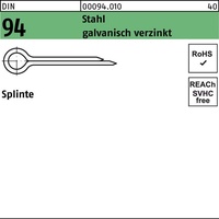  Splinte DIN 94/ISO 1234 2x 14 Stahl galv.verz. 1000