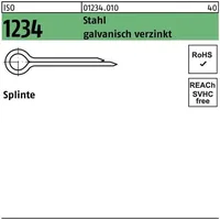 Industrial Quality Supplies ISO 1234 Splinte Stahl 1 x