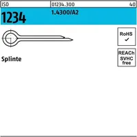 Industrial Quality Supplies ISO 1234 Splinte 1.4300 10 x