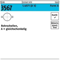 Industrial Quality Supplies DIN 3567 1.4571 A 220 NW