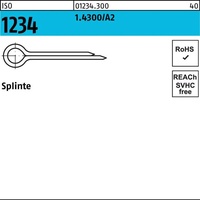 Industrial Quality Supplies ISO 1234 Splinte 1.4300 5 x