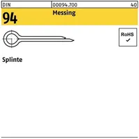 Industrial Quality Supplies ISO 1234 Splinte Messing 5 x