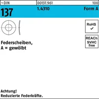 Reyher Federscheibe DIN 137 A 8 1.4310 100 Stück
