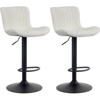 CLP 2er Set Barhocker Linus creme/Stoff