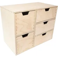 Creative Deco Schubladenbox Schubladenelement | 5 Schubladen | 36