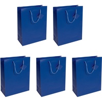 Sigel 5 SIGEL Geschenktaschen blau 26,0 x 33,0 cm