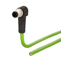 METZ CONNECT Anschlussleitung M12 Stecker 4-polig D-kodiert gew 2,0m