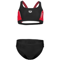 Arena Mädchen Thrice Jr Two Pieces R Bikini, Black-anguria-white,
