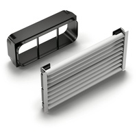 Naber COMPAIR PRIME flow® Sockel-Lüftungsgitter flow edelstahlfarbig 8033014