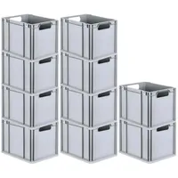 Proregal 10x Eurobox NextGen Economy Griffe offen |HxBxT 32x30x40cm