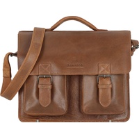GREENLAND Nature Nature Aktentasche Leder 39 cm braun