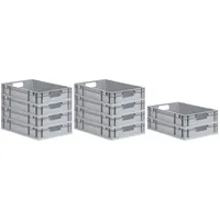 Proregal 10x Eurobox NextGen Economy Griffe offen |HxBxT 12x40x60cm