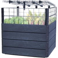 GARANTIA Hochbeet Ergo Quadro L TurboPlus Stone