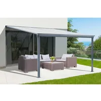 Floraworld Terrassenüberdachung Anthrazit 312 cm