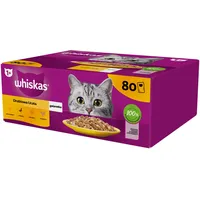 Whiskas Adult Beutel 80 x 85 g Geflügelstückchen -