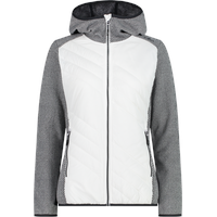 Cmp f.illi campagnolo CMP Damen-Hybrid-Kapuzenjacke aus Knit-Tech-Fleece mit Frontwattierung,