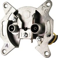 Schwaiger Antennen Durchgangsdose DSG 531 (19dB) silber, 2-Loch, 2x