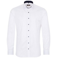 Eterna Slim Fit Cover Shirt Twill, Weiss, 42