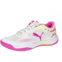 Puma Solarcourt RCT Fußballschuh, White-Ravish-Fast Yellow, 46 EU