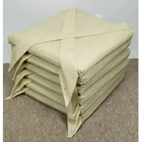 Rattani Set 6 x Stuhlkissen/Sitzkissen Marina Eckig mit Schleife