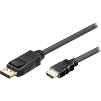Akyga Anschlusskabel DisplayPort Stecker, HDMI-A Stecker 1.8 m Schwarz