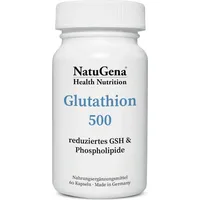 NatuGena Glutathion 500 aus 100% reduziertem Glutathion, 60 Kapseln
