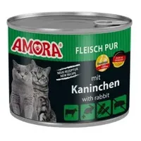 Amora Cat Fleisch Pur 200g 6 x 200g Kaninchen