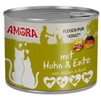 Amora Cat Fleisch Pur 200g 6 x 200g Ente
