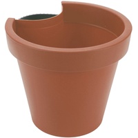 Spetebo Fallrohr Blumentopf 24 x 21 cm Terracotta