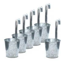 Spetebo - Zink Blumentopf zum Einhängen - 13 cm