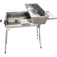 Olymp Mangal Edelstahl President rostfrei Schaschlik Grill mit Grillrost